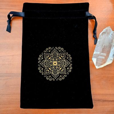 🌟6x9 Mandala Drawstring Velveteen Pouches