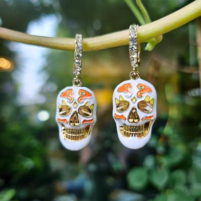 💀 Sugar Skull Sparkle Earrings