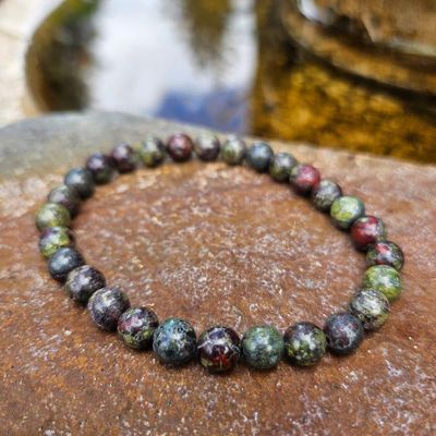 🐉8mm Dragon Bloodstone Bracelet Bulk