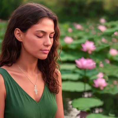 🕉️Unalome Lotus Pendant
