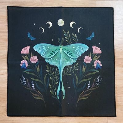 🌙 Luna Moth Veil Altar Cloth​