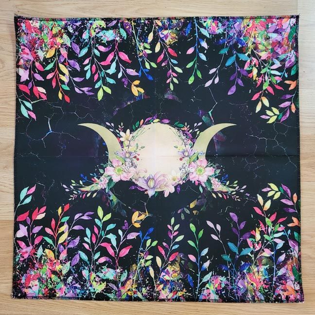 🌙Triple Moon Altar Cloth in Linen