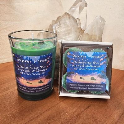 🌲 Winter Forest Candle Organic Soy and Coconut Wax 🌲 Winter Forest Candle Organic Soy and Coconut Wax