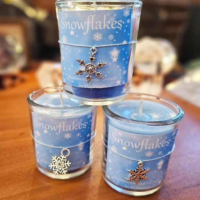 ❄️Snowflake Candle Organic Soy and Coconut Wax ❄️Snowflake Candle Organic Soy and Coconut Wax