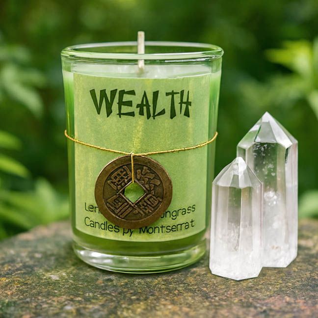💰Wealth Organic Soy &amp; Coconut Candle