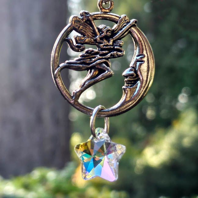 🧚Moonlit Whisper – Fairy &amp; Aura Star Key Ring