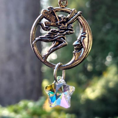 🧚Moonlit Whisper – Fairy & Aura Star Key Ring 🧚Moonlit Whisper – Fairy & Aura Star Key Ring