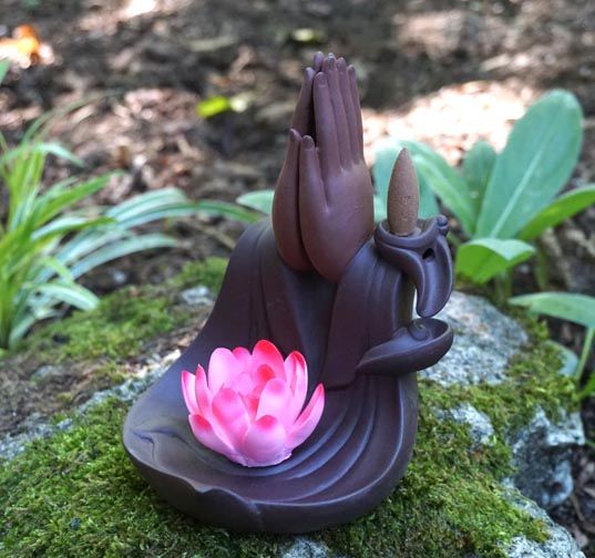 🪷Lotus Offering – Porcelain Backflow Incense Burne​r