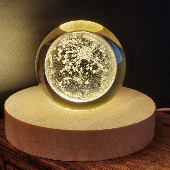 🔮Full Moon Crystal Ball Lamp
