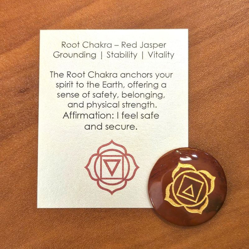 🔴 Root Chakra Pocket Stone
