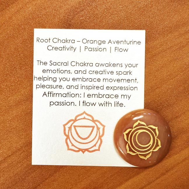 🧡 Sacral Chakra Pocket Stone