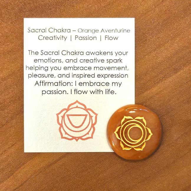 🧡 Sacral Chakra Pocket Stone