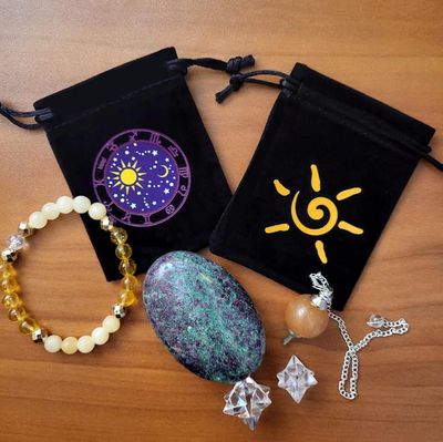 ​🛍️ Sacred Whispers Mini Velveteen Pouches