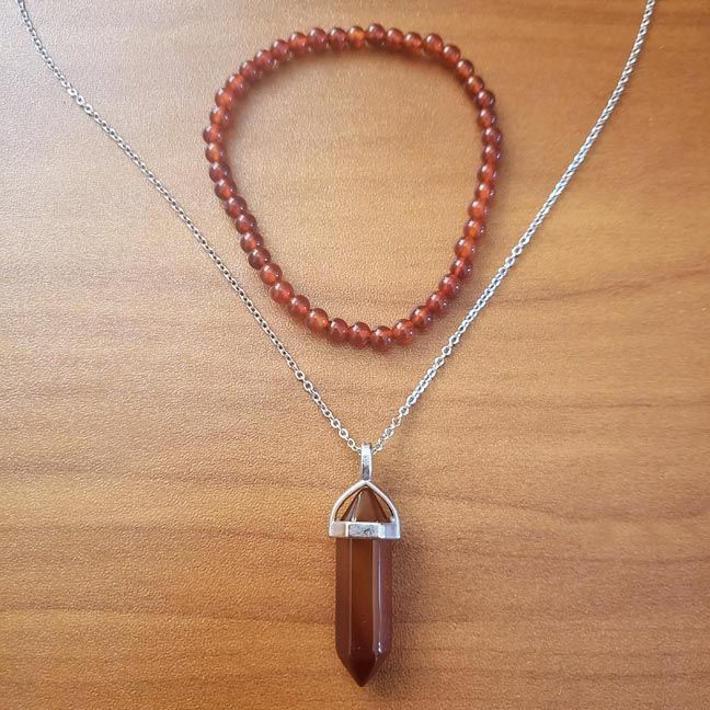 🔥Carnelian Vitality Set – Bracelet &amp; Pendant