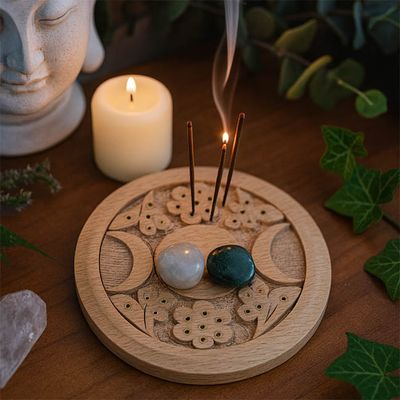 🌔Triple Moon Altar Tile