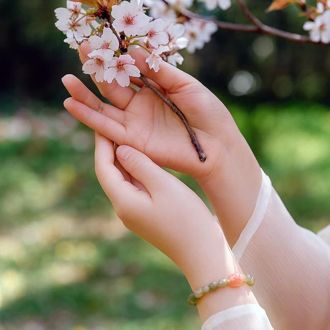 💮Jade Blossom Bracelet