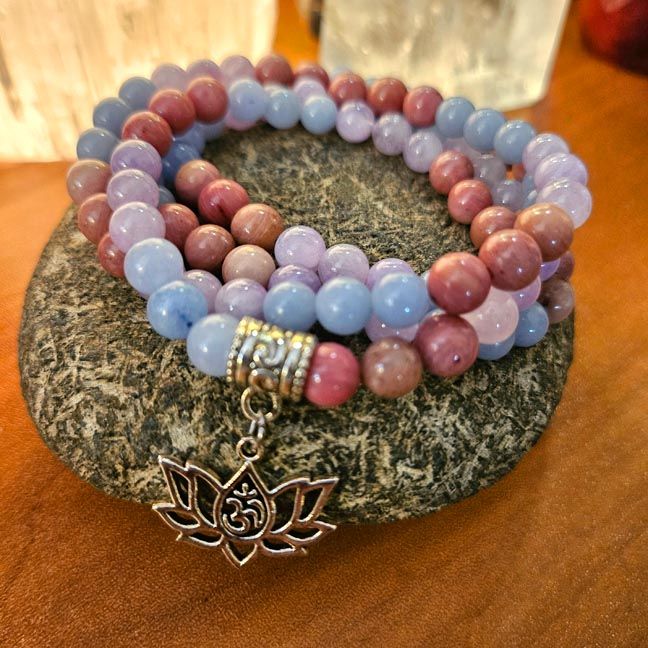 🪷Lotus OM Mala of Harmony Prayer Beads