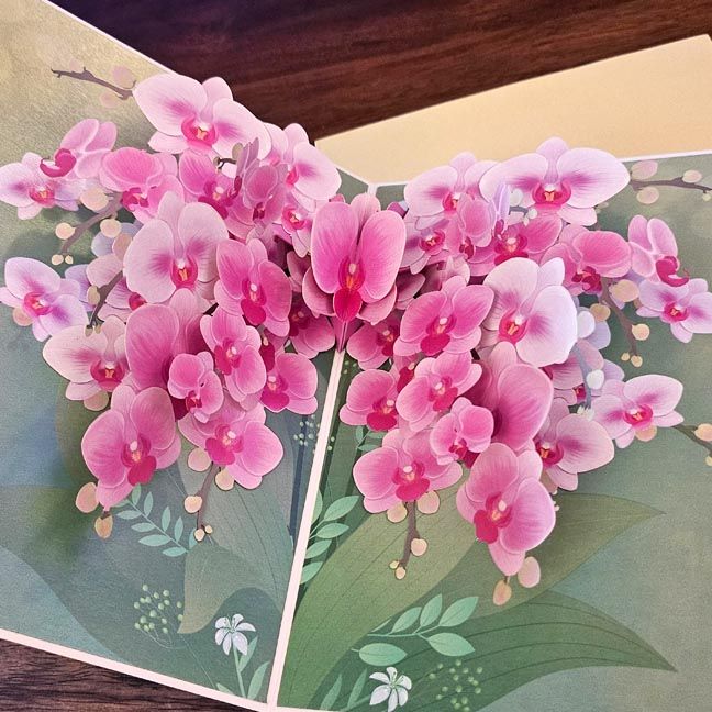 🌺​ Orchid Bloom Card