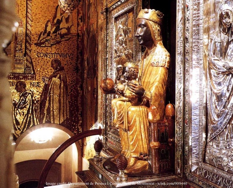 🏔️​Black Madonna of Montserrat statuette