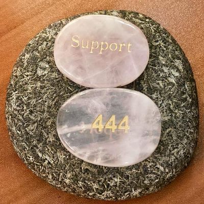 🌸Angelic Code 444 — Palm Stone of Support