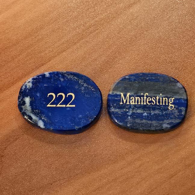 🔵Angelic Code 222 — Palm Stone of Manifestation