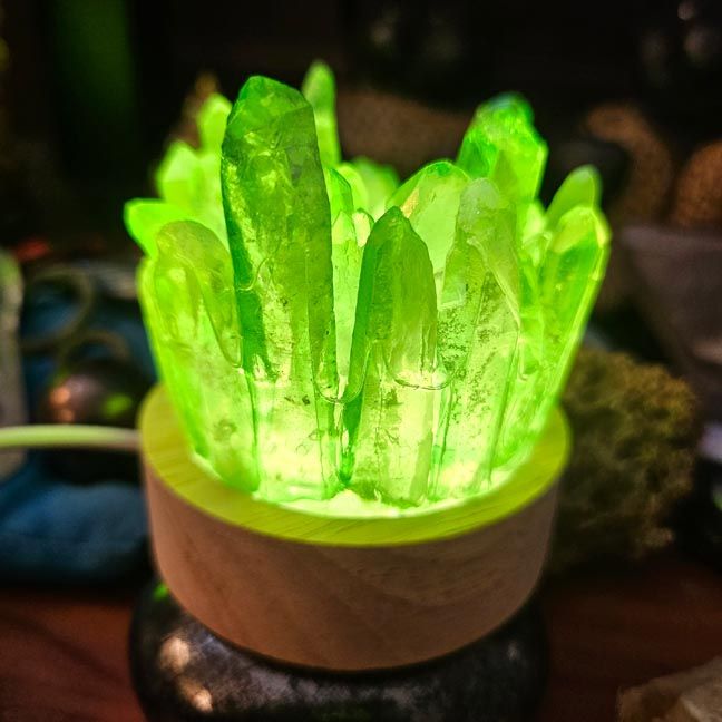 Gemstone Lamps | Illuminated Crystal Art for Ritual, Meditation &amp; Sacred Space