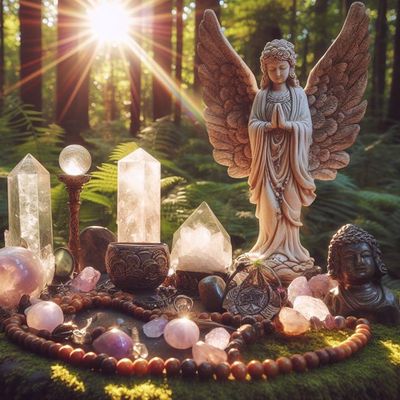 Figurines, Carvings, Gem Trees