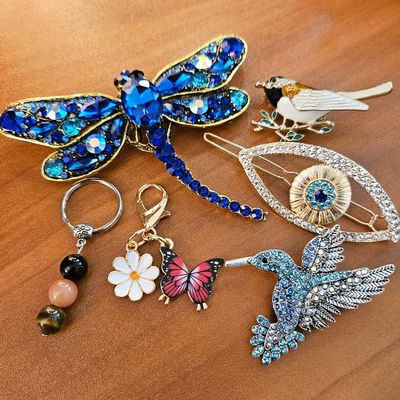 Key Chains, Pins, Clip-ons &amp; Hair Adornments