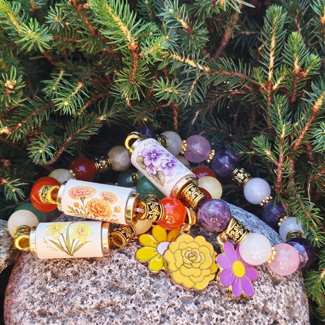 Enchanted Garden Bracelets: Blossoms