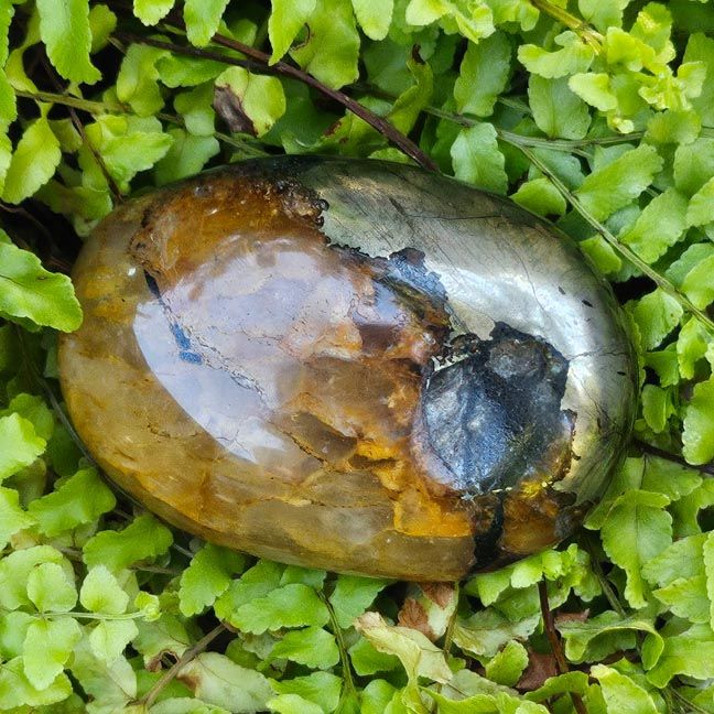 Golden Aventurine in Pyrite