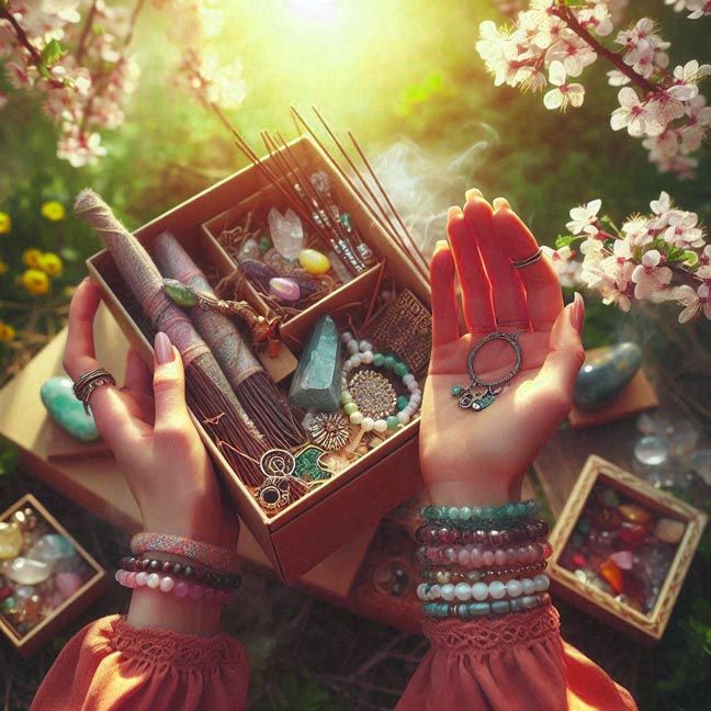 Mystical gift sets beautifully boxed for any occasion, featuring curated items from across the shop.