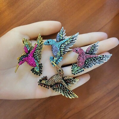 Hummingbird Brooches – Joy in Flight