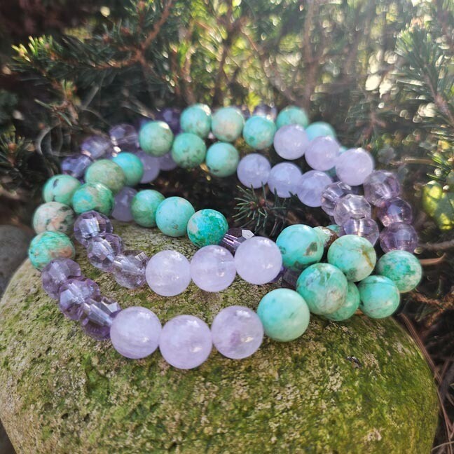 💜Turquoise &amp; Amethyst Bracelet