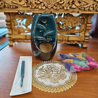 🛕Waterfall  Incense Burner Set