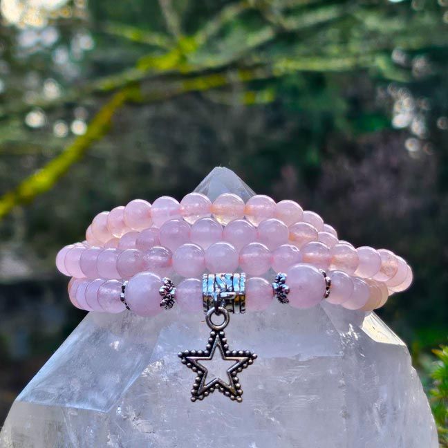 🌸 Rose Quartz Prayer Beads