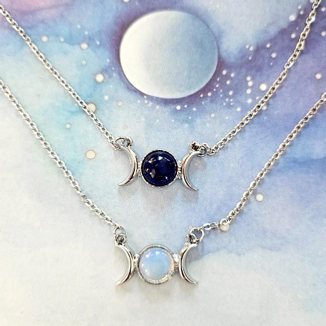 🌔Moonlight Alchemy: A Twin Necklace Set