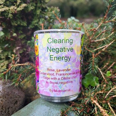 🕯️Clearing Negative Energy Organic Soy Candle