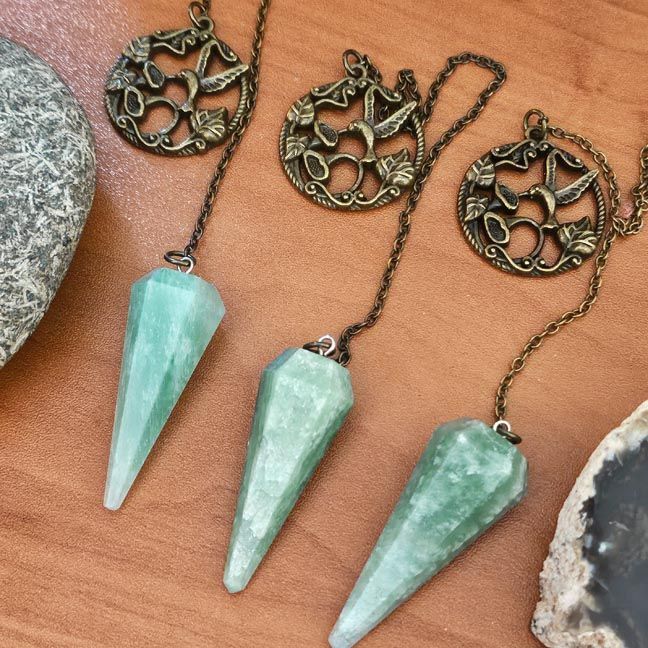 Flight of Renewal Green Aventurine Pendulum