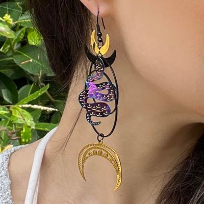 ​Moon Serpent​ Earrings