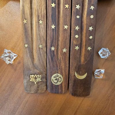 Celestial Wood Incense Holders