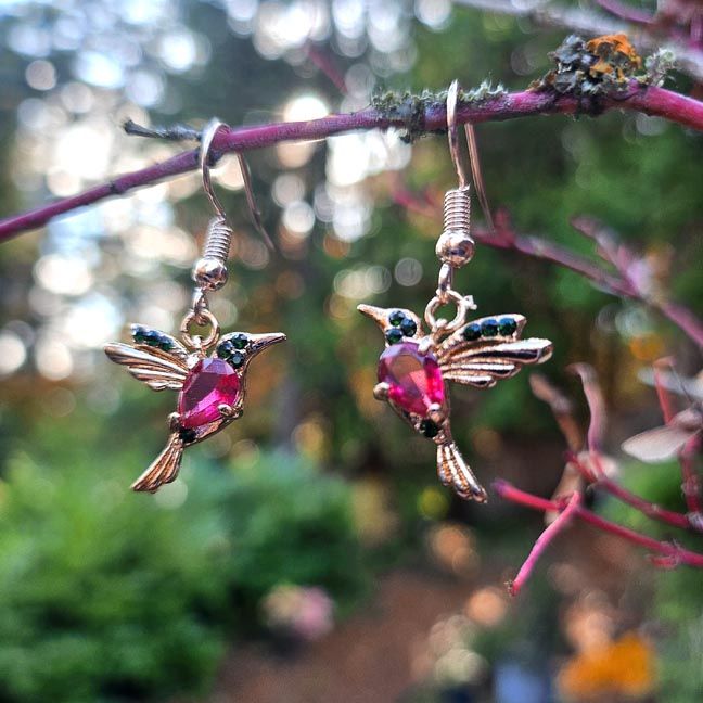 Hummingbird of Joy Earrings