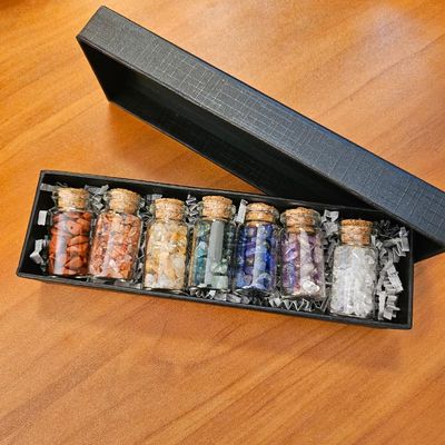 🌈 Essence of Alignment - Chakra Gemstone Vial Se​t