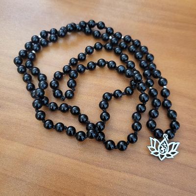 šļøHand Knotted Obsidian Prayer Beads šļøHand Knotted Obsidian Prayer Beads