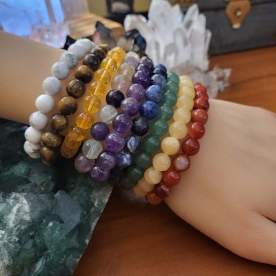 8mm Natural Gemstone Stacking Bracelets — Mix &amp; Match Your Intentions