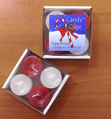 Candy Cane Tea Lights