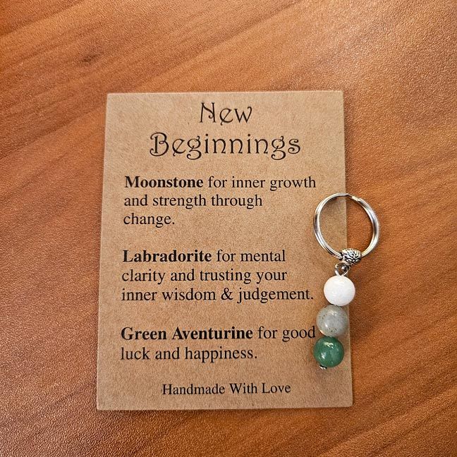 🌙 New Beginnings Key Ring