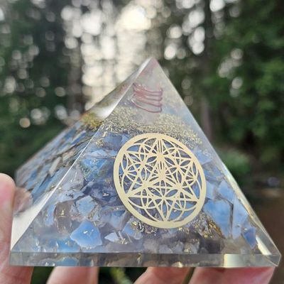 ​💙 Blue Opal Soul Star Orgone Pyramid ​💙 Blue Opal Soul Star Orgone Pyramid