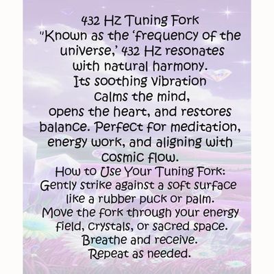 432 Hz Tuning Fork