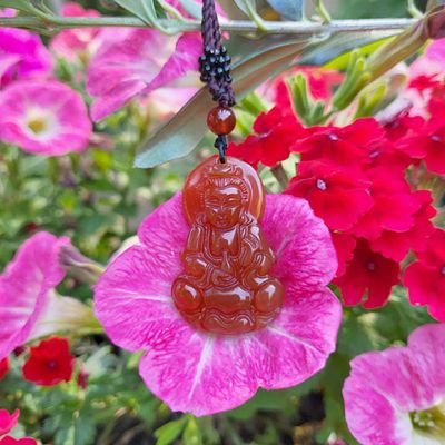 Kuan Yin Carnelian Pendant