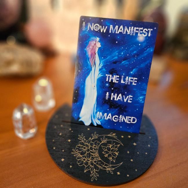 💐Floral Moon Card Stand